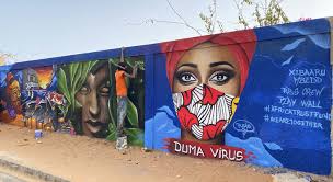 Sénégal : des artistes ont peint des peintures murales à Dakar pour sensibiliser à la Covid-19